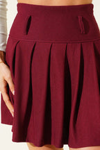 Fitilli Pileli Mini Etek