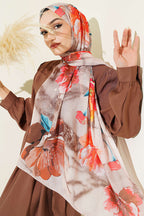 Flora Desenli Şal
