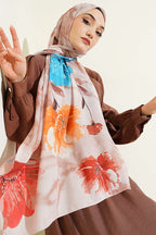 Flora Desenli Şal
