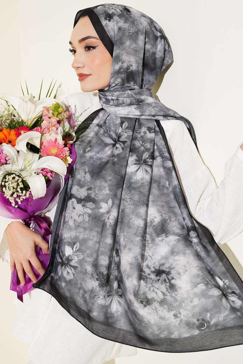 Floral Batik Desen Şal