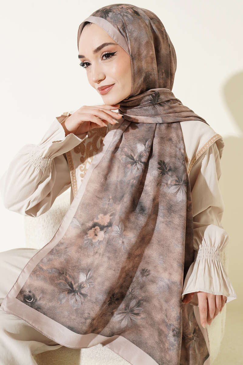 Floral Batik Desen Şal