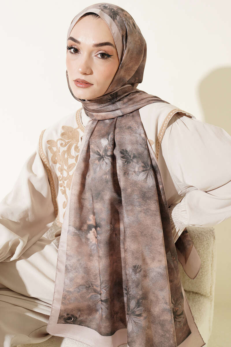 Floral Batik Desen Şal