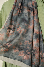 Floral Batik Desen Şal Çağla Yeşili