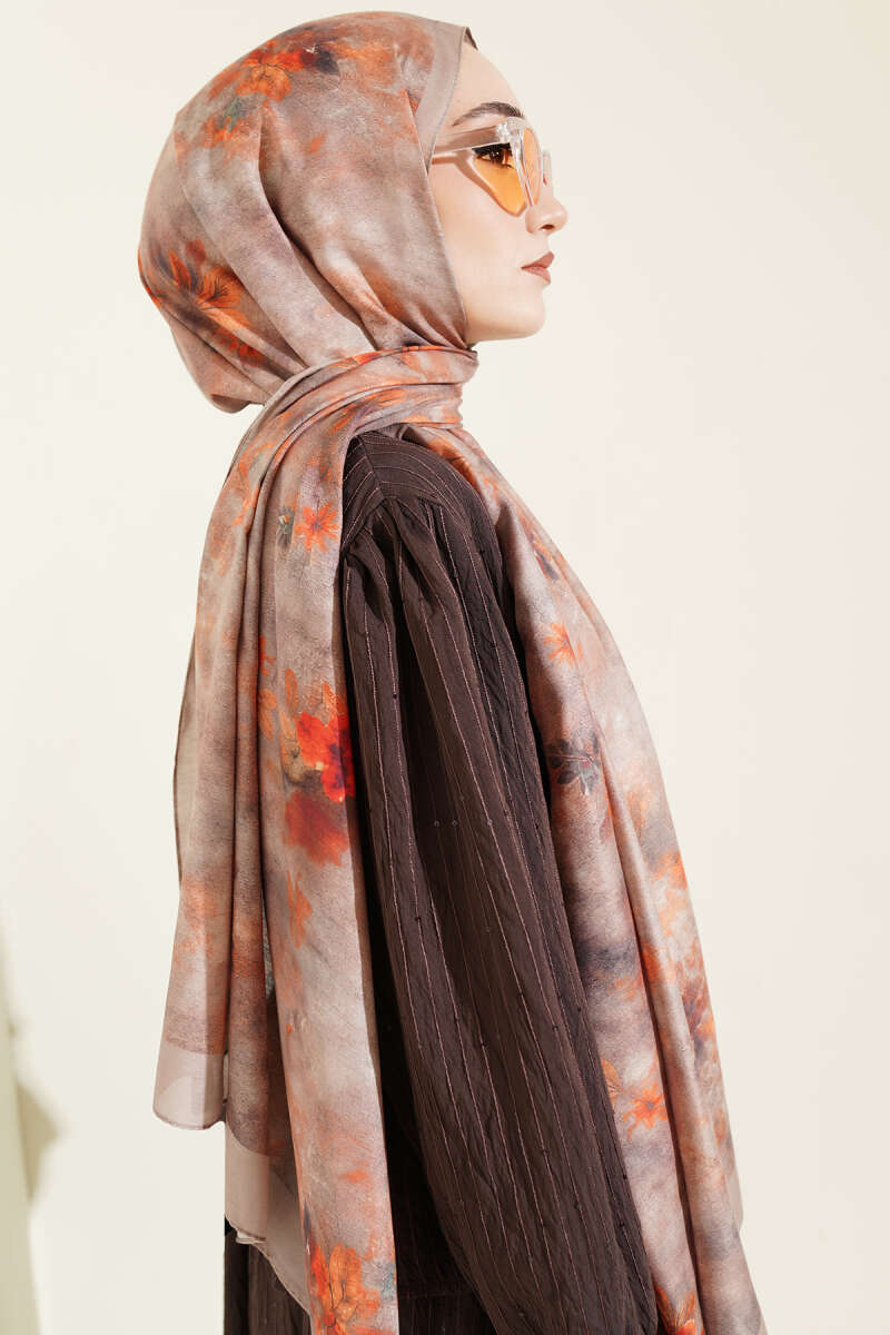 Floral Batik Desen Şal