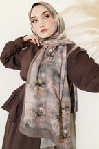 Floral Batik Desen Şal Nefti