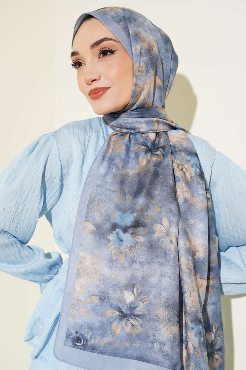 Floral Batik Desen Şal