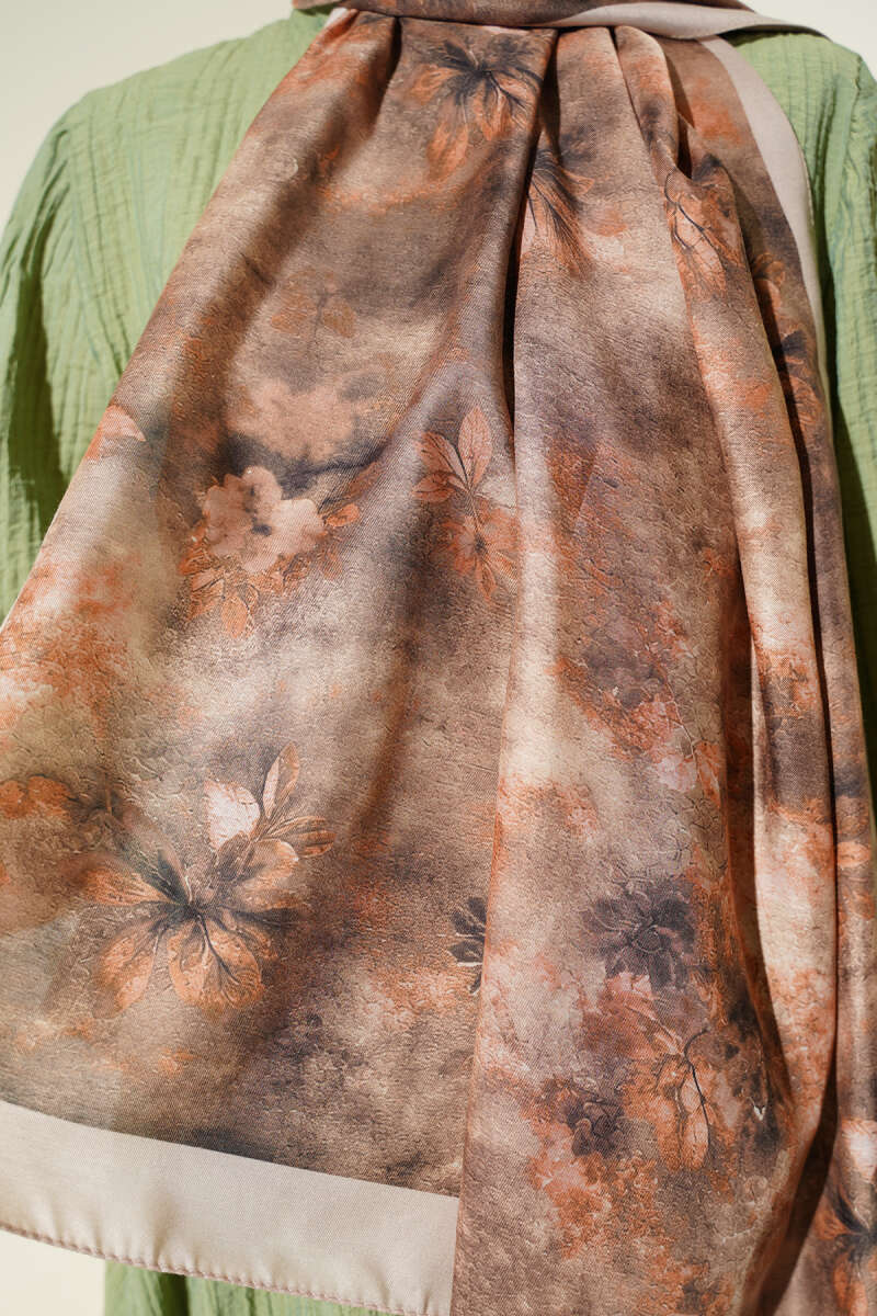 Floral Batik Desen Şal