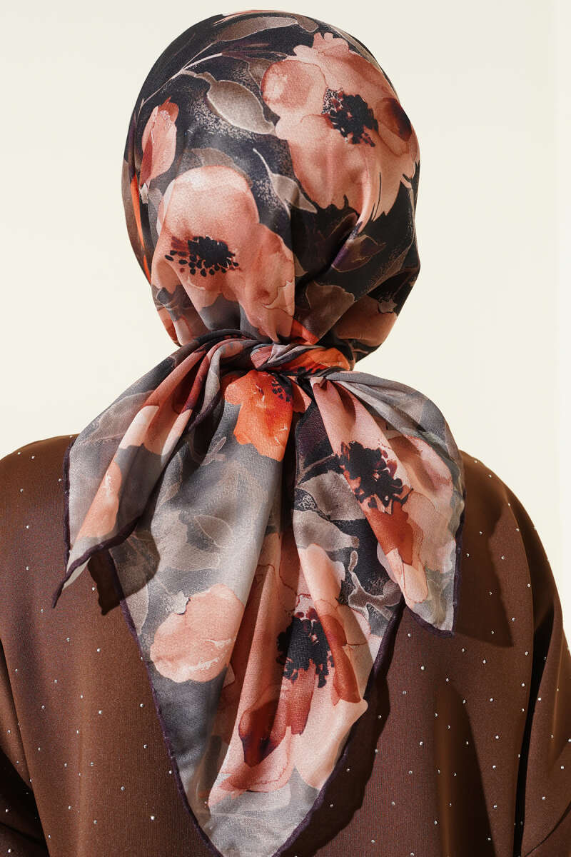 Flowers Desen Demore Eşarp