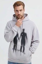 Free Sprit Baskılı Oversize Erkek Sweatshirt