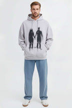 Free Sprit Baskılı Oversize Erkek Sweatshirt