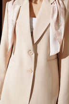 Fular Detaylı Blazer Ceket