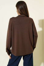 Fularlı Gömlek Yaka Loyşa Sweatshirt