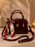 Burgundy patent leather