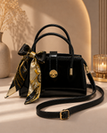 Black patent leather