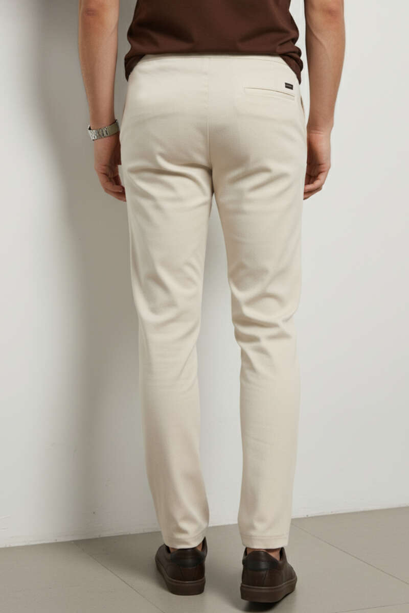 Gabardin Bel İpli Erkek Pantolon
