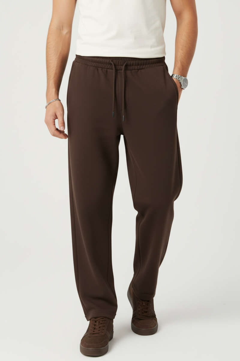 Gabardin Bel Lastikli Erkek Pantolon