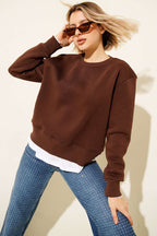 Garnili Bisiklet Yaka Sweatshirt