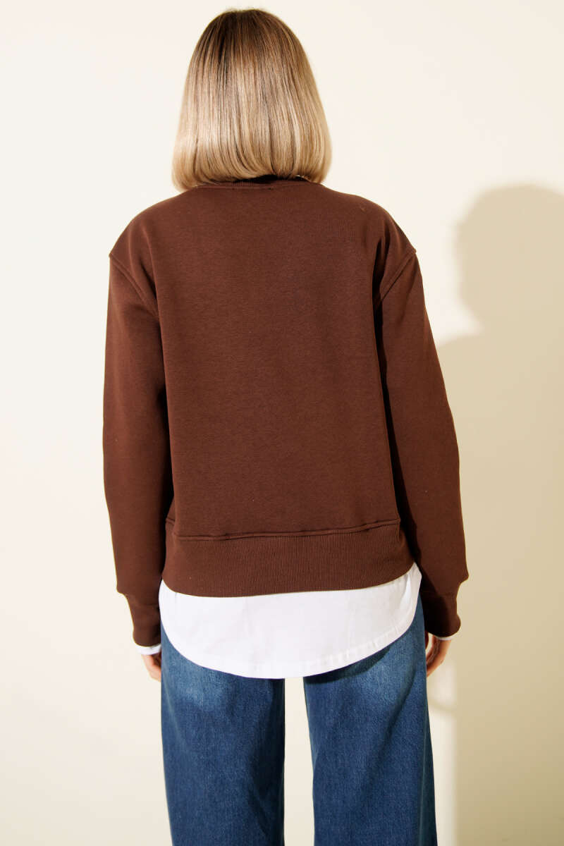 Garnili Bisiklet Yaka Sweatshirt