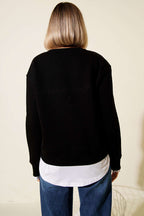 Garnili Bisiklet Yaka Sweatshirt
