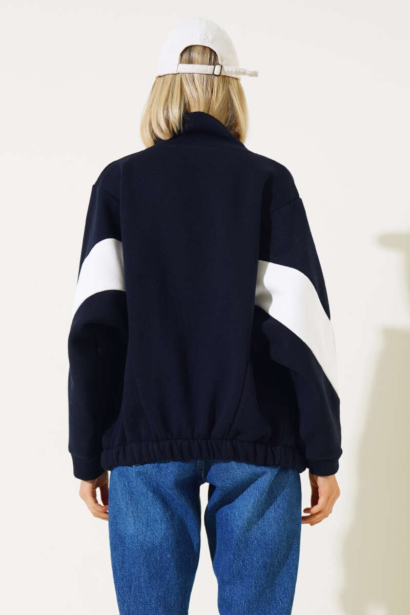 Garnili Üç İplik Salaş Kısa Hırka