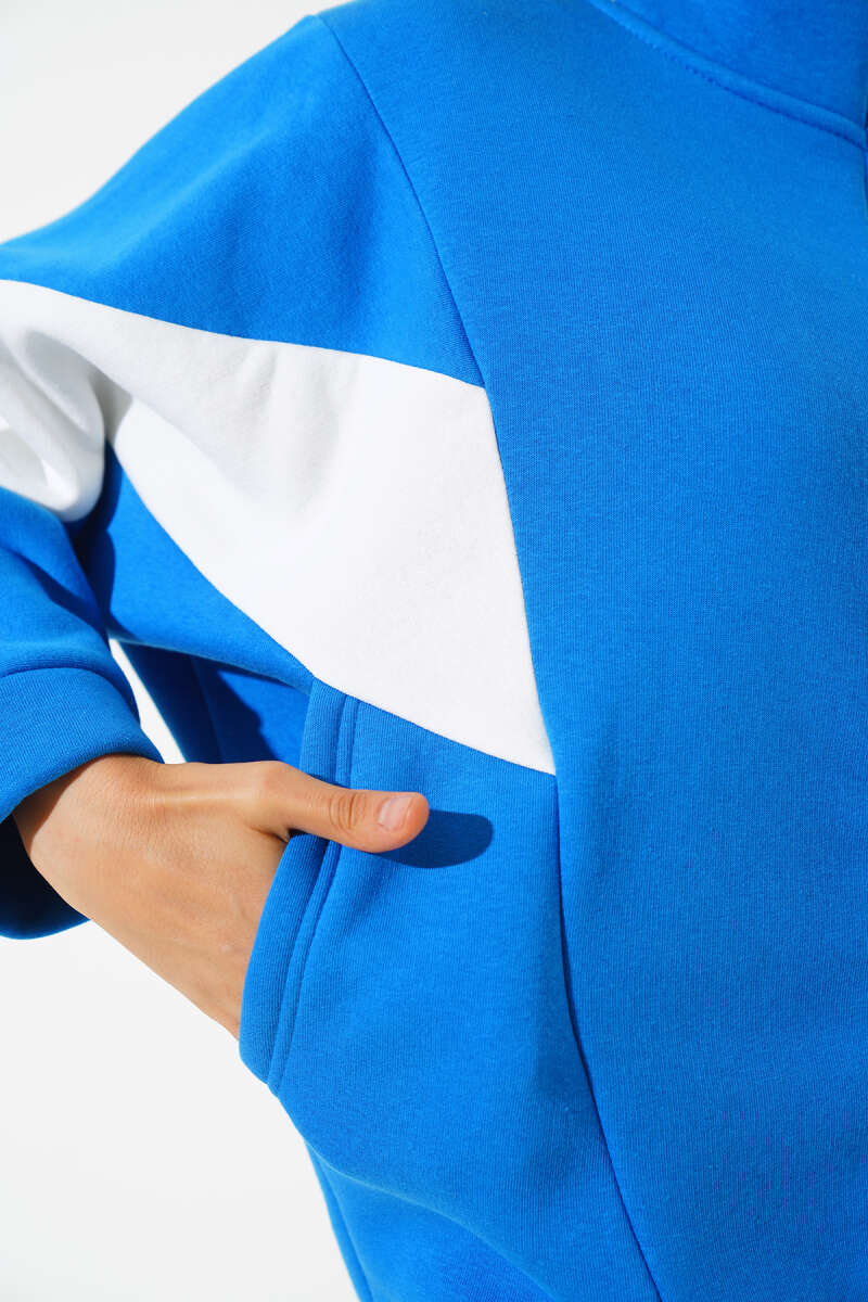 Garnili Üç İplik Salaş Kısa Hırka