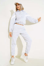 Garnili Üç İplik Sweatshirt Takım