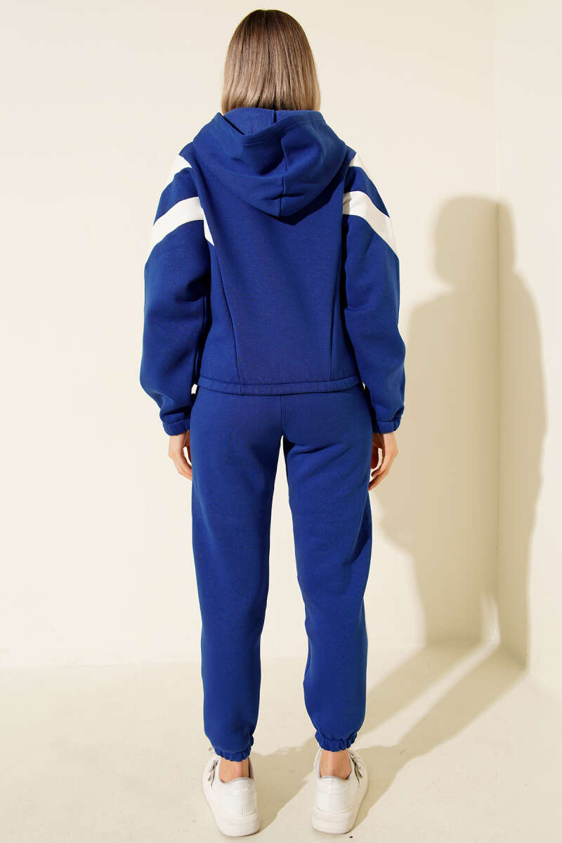 Garnili Üç İplik Sweatshirt Takım