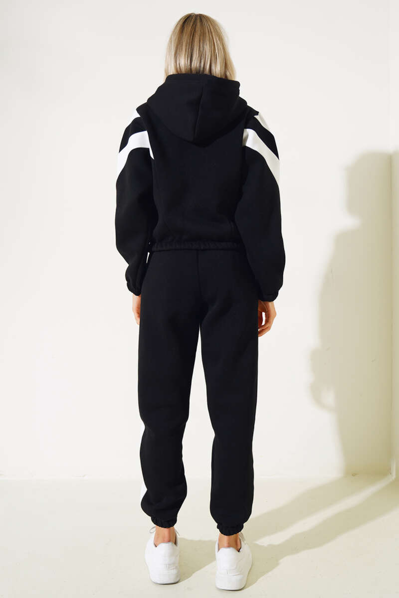 Garnili Üç İplik Sweatshirt Takım