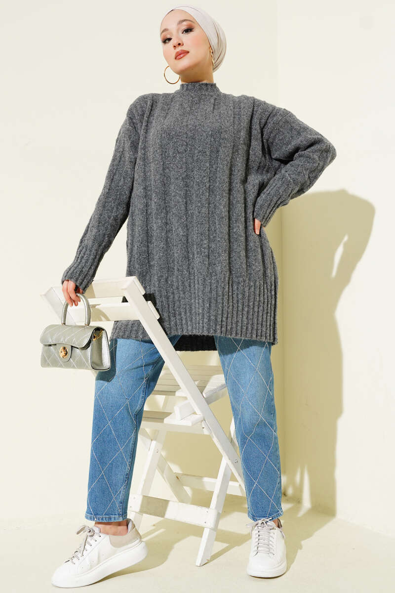 Wide Fitted Soft Knitted Tunic