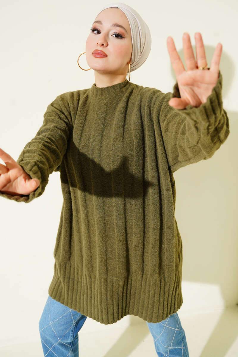 Wide Fitted Soft Knitted Tunic