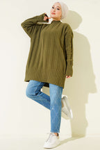 Wide Fitted Soft Knitted Tunic