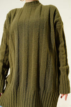 Wide Fitted Soft Knitted Tunic
