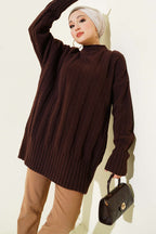 Wide Fitted Soft Knitted Tunic