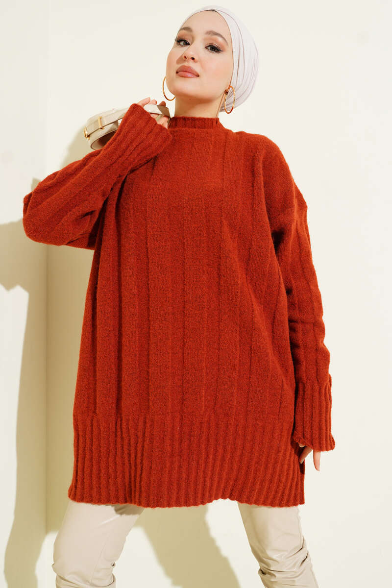 Wide Fitted Soft Knitted Tunic