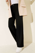 Wide Leg Buttoned Trousers