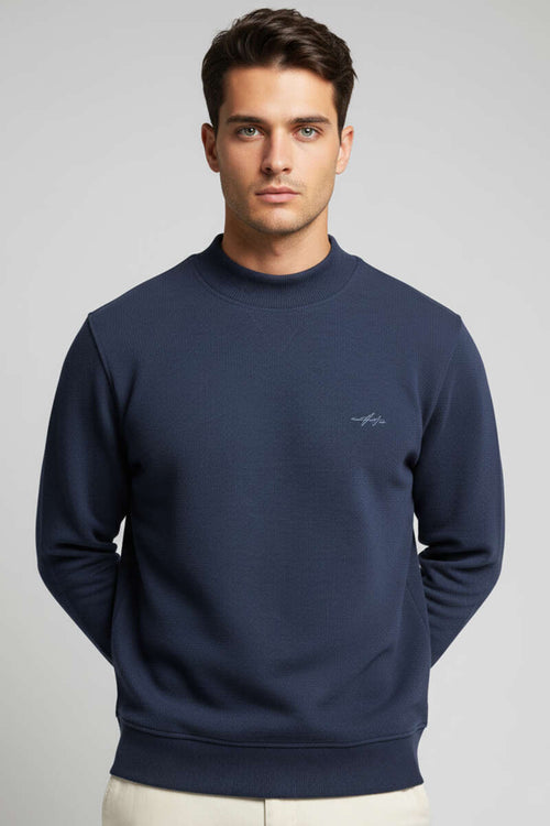 Geniş Ribanalı Triko Sweatshirt