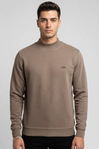 Geniş Ribanalı Triko Sweatshirt