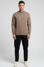 Geniş Ribanalı Triko Sweatshirt