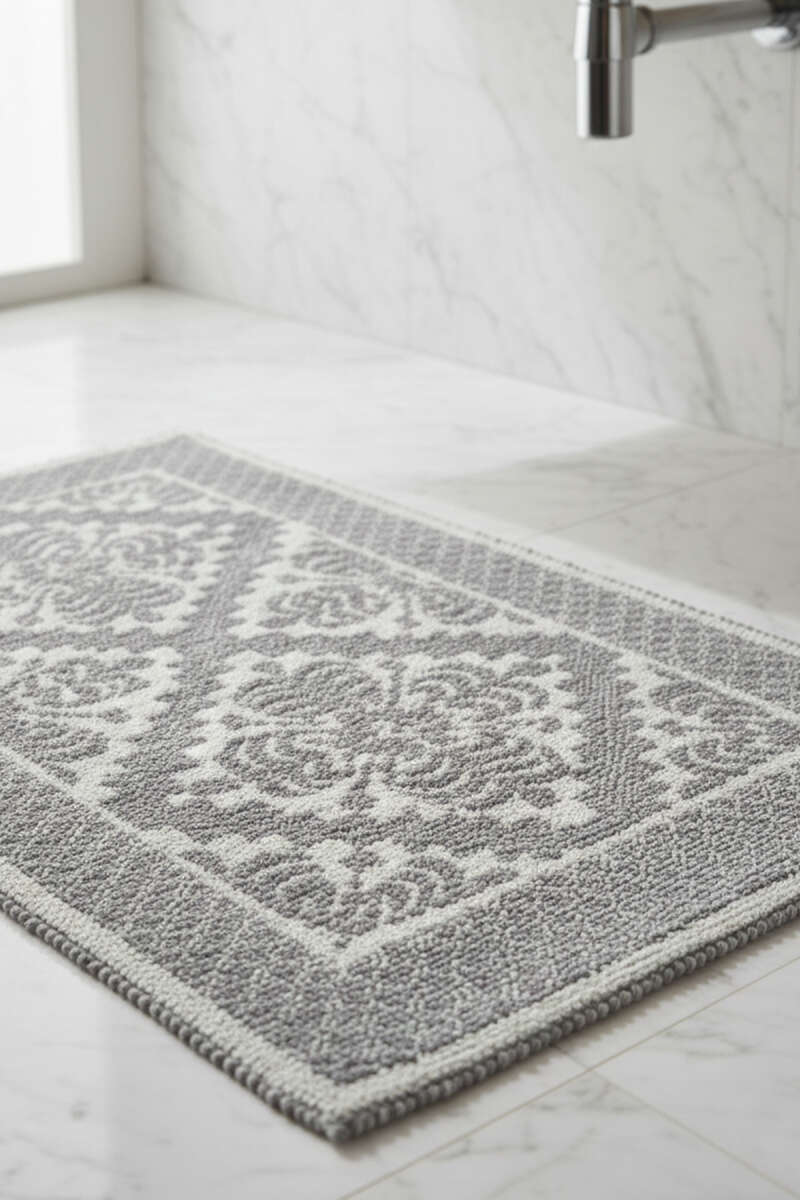 Geometric Pattern Bath Mat Asorti 1