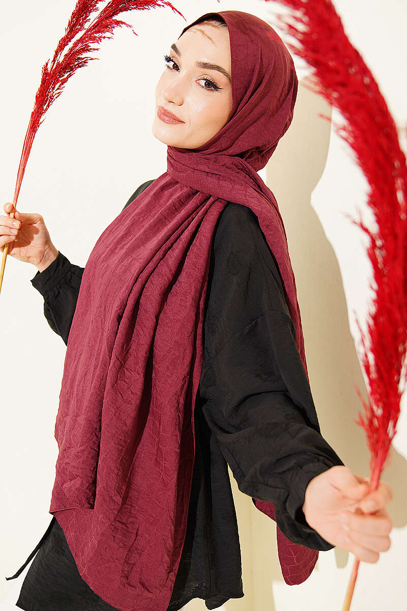 Geometrik Desen Pamuk Ayrobin Şal