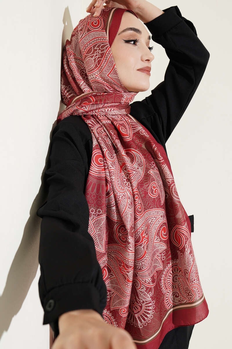 Geometrik Paisley Desen Şal