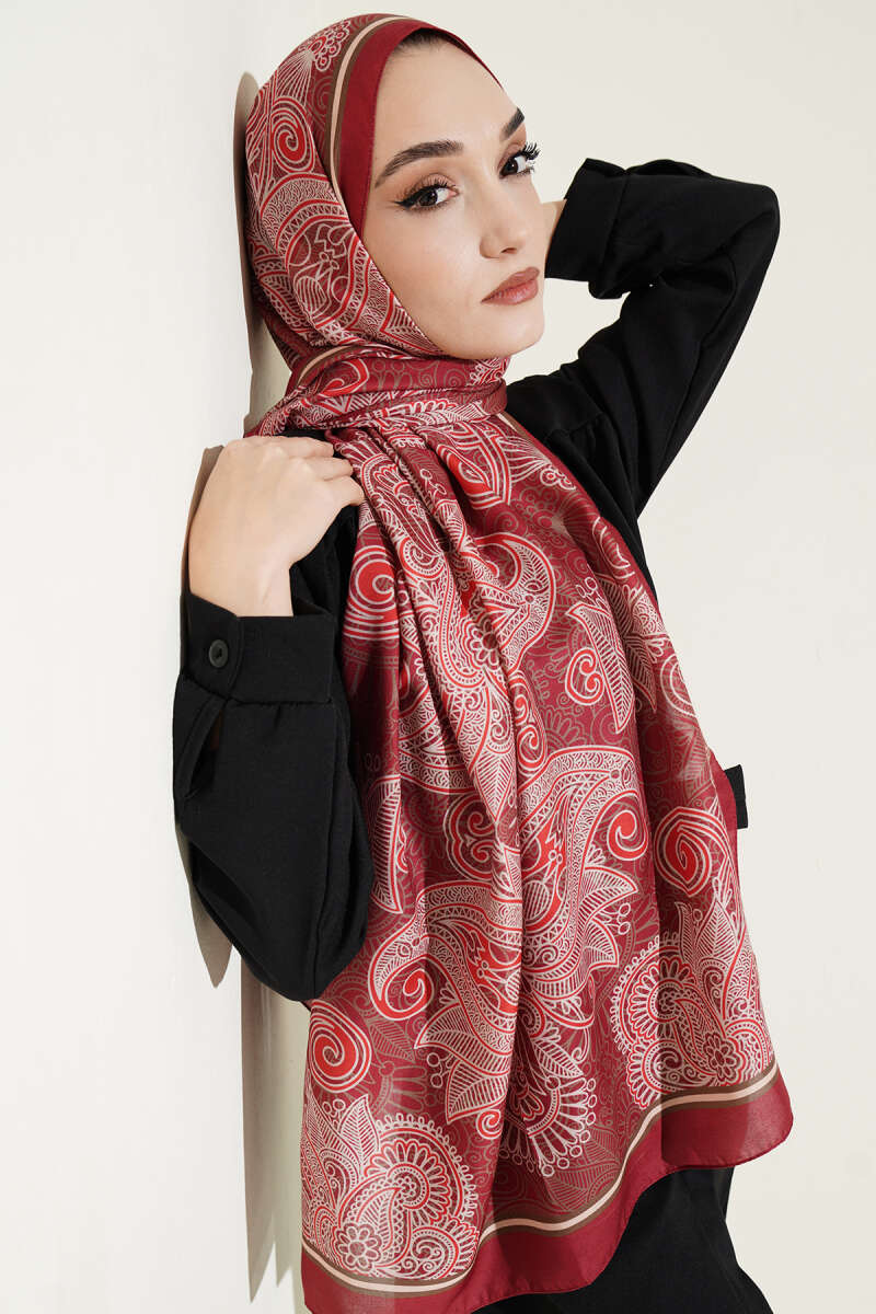 Geometrik Paisley Desen Şal