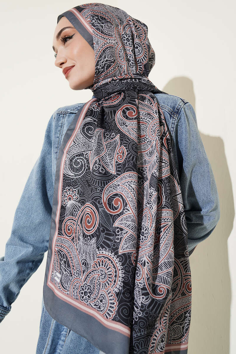 Geometrik Paisley Desen Şal