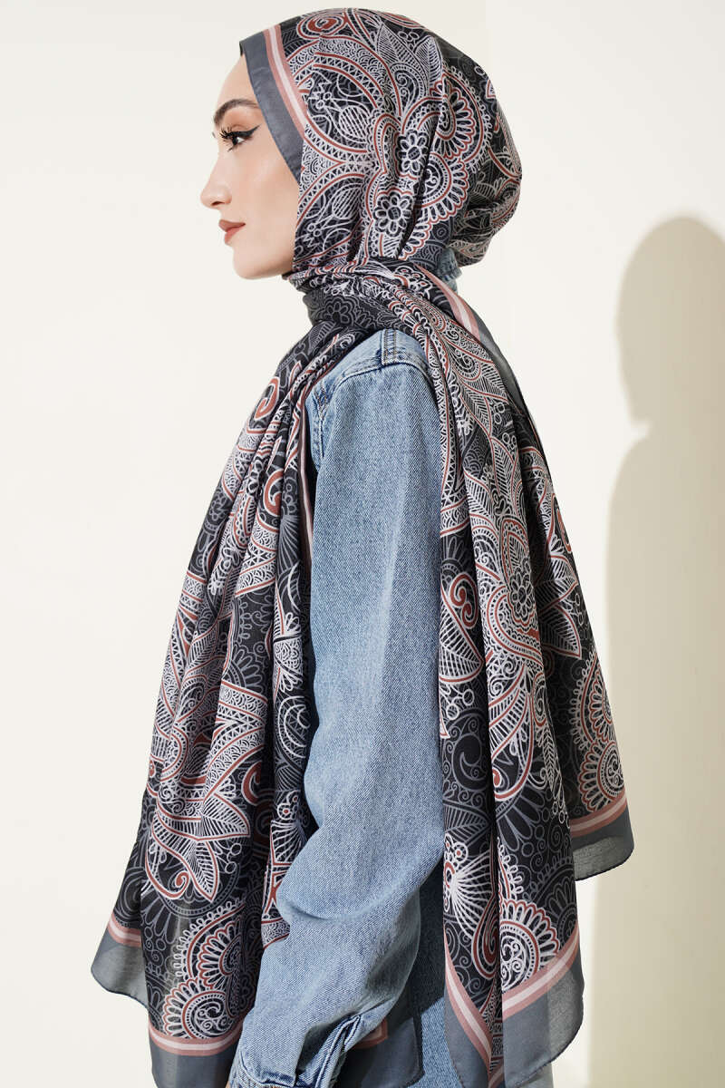 Geometrik Paisley Desen Şal