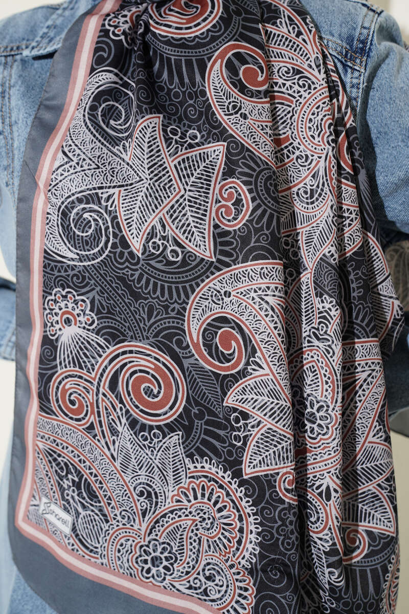 Geometrik Paisley Desen Şal