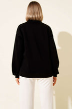 Geyik Nakışlı Sweatshirt