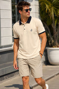 Göğüs Armalı Polo Yaka Erkek T-shirt