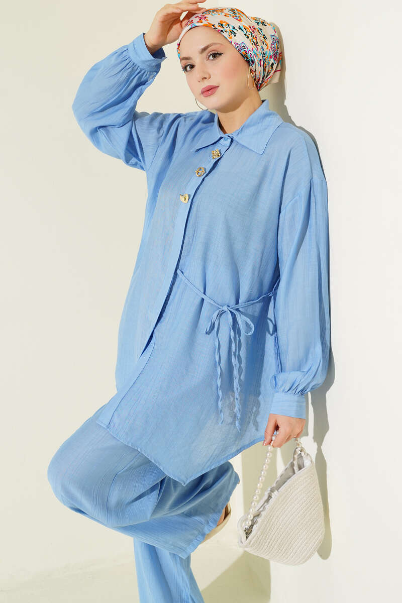 Gold Detaylı İp Bağlamalı İkili Takım