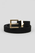 Black suede