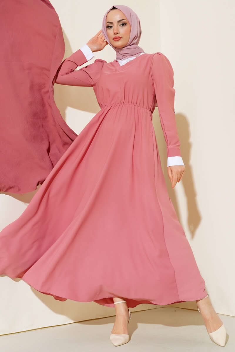 Gömlek Yakalı Elbise
